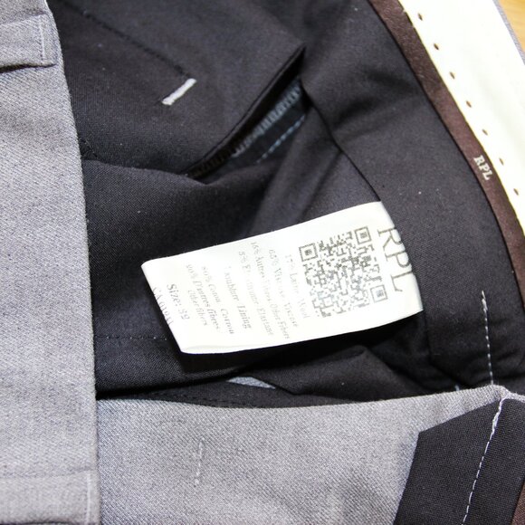 BNWT AW24 RPL ROBERTOPLUXURY DRESS PANTS GREY 32 - Picture 7 of 8